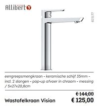 Wastafelkraan vision-Allibert