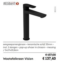 Wastafelkraan vision-Allibert