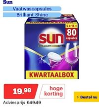 Sun vaatwascapsules brilliant shine-Sun