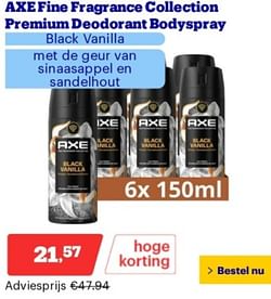 Axe fine fragrance collection premium deodorant bodyspray