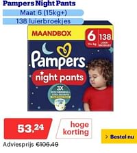 Pampers night pants maat 6-Pampers