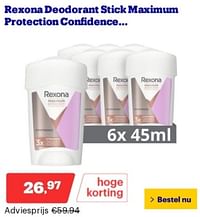 Rexona deodorant stick maximum protection confidence-Rexona