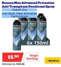 Rexona men advanced protection anti-transpirant deodorant spray cobalt dry-Rexona