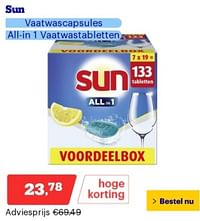 Sun vaatwascapsules all-in 1-Sun