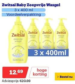 Zwitsal baby zeepvrije wasgel