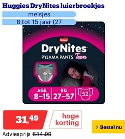 Huggies drynites luierbroekjes meisjes