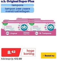 O.b. original super plus tampons-OB