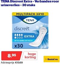 Tena discreet extra-verbanden voor urineverlies-Tena