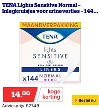 Tena lights sensitive normal - inlegkruisjes voor urineverlies-Tena