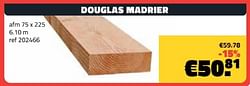 Douglas madrier