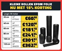 Kleine rollen epdm folie-Huismerk - Bouwcenter Frans Vlaeminck