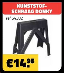 Kunststof-schraag donky