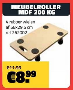 Meubelroller mdf