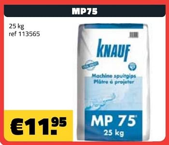 Promoties Mp75 - Knauf - Geldig van 06/09/2024 tot 30/09/2024 bij Bouwcenter Frans Vlaeminck