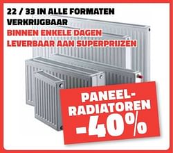 Paneelradiatoren -40%