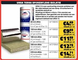 Ursa terra spijkerflens isolatie