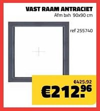 Vast raam antraciet-Huismerk - Bouwcenter Frans Vlaeminck