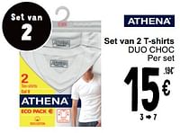 Set van 2 t-shirts duo choc-Athena