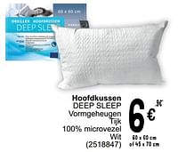 Promoties Hoofdkussen deep sleep - DeepSleep - Geldig van 10/09/2024 tot 23/09/2024 bij Cora