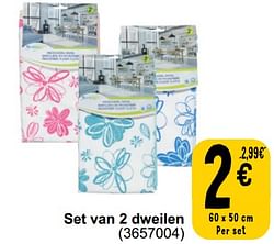 Set van 2 dweilen