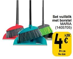 Set vuilblik met borstel maria