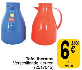 Promoties Tafel thermos - Huismerk - Cora - Geldig van 10/09/2024 tot 23/09/2024 bij Cora