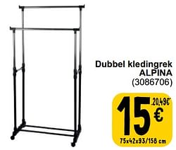 Dubbel kledingrek alpina