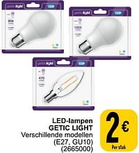 Led-lampen getic light-Getic light