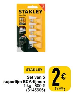 Set van 5 superlijm eca-lijmen