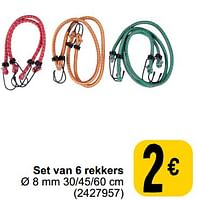 Promoties Set van 6 rekkers - Kinzo - Geldig van 10/09/2024 tot 23/09/2024 bij Cora