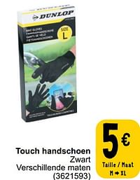 Touch handschoen zwart-Dunlop