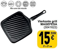 Vierkante grill magefesa