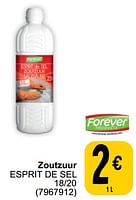 Promoties Zoutzuur esprit de sel - Forever - Geldig van 10/09/2024 tot 23/09/2024 bij Cora