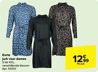 Korte jurk voor dames-Huismerk - Carrefour 