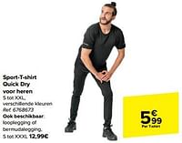 Sport-t-shirt quick dry voor heren-Huismerk - Carrefour 