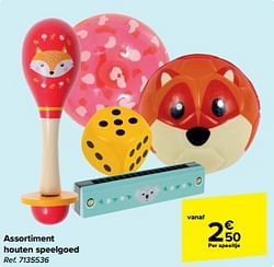 Assortiment houten speelgoed speeltje