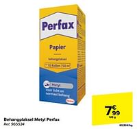 Promoties Behangplaksel metyl perfax - Perfax - Geldig van 11/09/2024 tot 23/09/2024 bij Carrefour