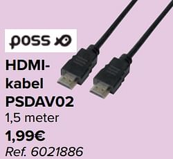 Hdmi kabel psdav02