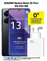 Promoties Xiaomi redmi note 13 pro+ 5g 512 gb - Xiaomi - Geldig van 11/09/2024 tot 23/09/2024 bij Carrefour