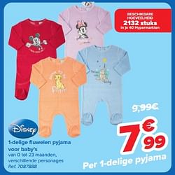 1-delige fluwelen pyjama voor baby’s