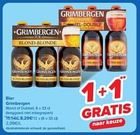 Bier grimbergen blond of dubbel-Grimbergen