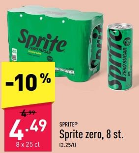 Promoties Sprite zero - Sprite - Geldig van 16/09/2024 tot 22/09/2024 bij Aldi