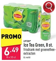 Promoties Ice tea green - Lipton - Geldig van 16/09/2024 tot 22/09/2024 bij Aldi