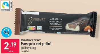 Promoties Marsepein met praliné - Gourmet Finest Cuisine - Geldig van 16/09/2024 tot 22/09/2024 bij Aldi