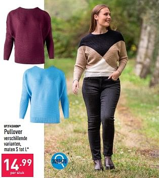 Promoties Pullover - UP2Fashion - Geldig van 16/09/2024 tot 22/09/2024 bij Aldi