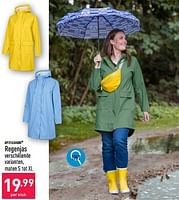 Promoties Regenjas - UP2Fashion - Geldig van 16/09/2024 tot 22/09/2024 bij Aldi