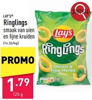 Promoties Ringlings - Lay's - Geldig van 16/09/2024 tot 22/09/2024 bij Aldi