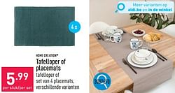 Tafelloper of placemats