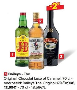 Baileys the original, chocolat luxe of caramel