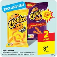 Promoties Chips cheetos chipito paprika flavour, chipito cheese flavour of crunchetos flamin’ hot - Huismerk - Carrefour  - Geldig van 11/09/2024 tot 23/09/2024 bij Carrefour